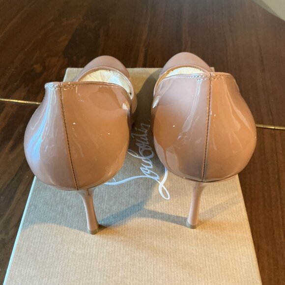 Christian Louboutin Dolly Pump 85 Blush Nude Classic Heel - Picture 8 of 9